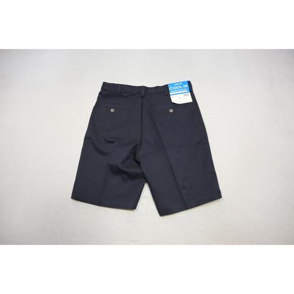 Haggar Cool18 Golf Shorts Navy Pleated Front Flex Waist 9.5" INS Mens Sz 32 NWT - Picture 4 of 5